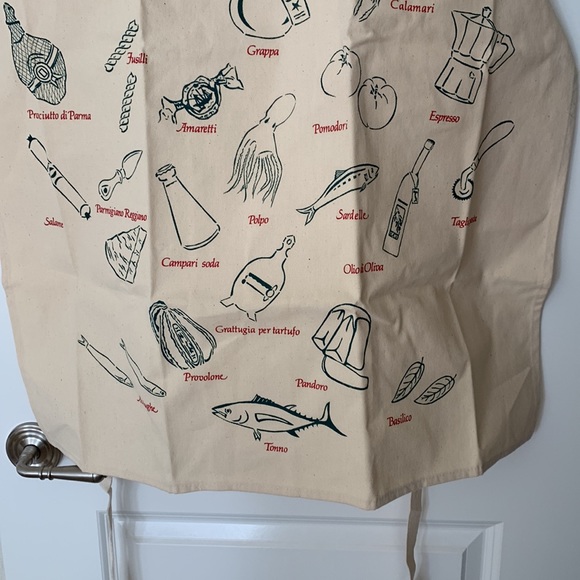 Graphic cotton apron - Picture 4 of 7